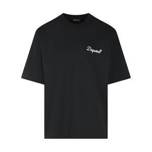 Dsquared2 Black Cotton T-Shirt Men